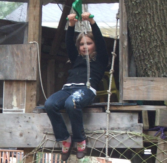 Val in treehouse.JPG